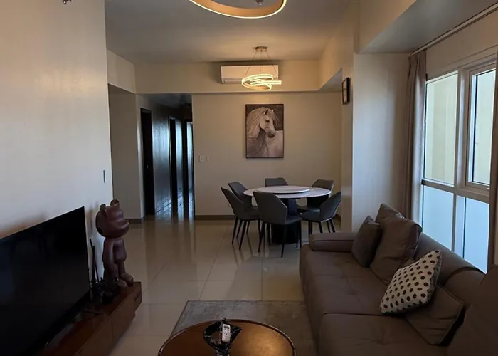 Luxury Spacious 3bedrooms With Maid's Bunkbed Massage Chair Bayview Free Pool & Parking Near Okada Airports Moa Solaire Apartment *